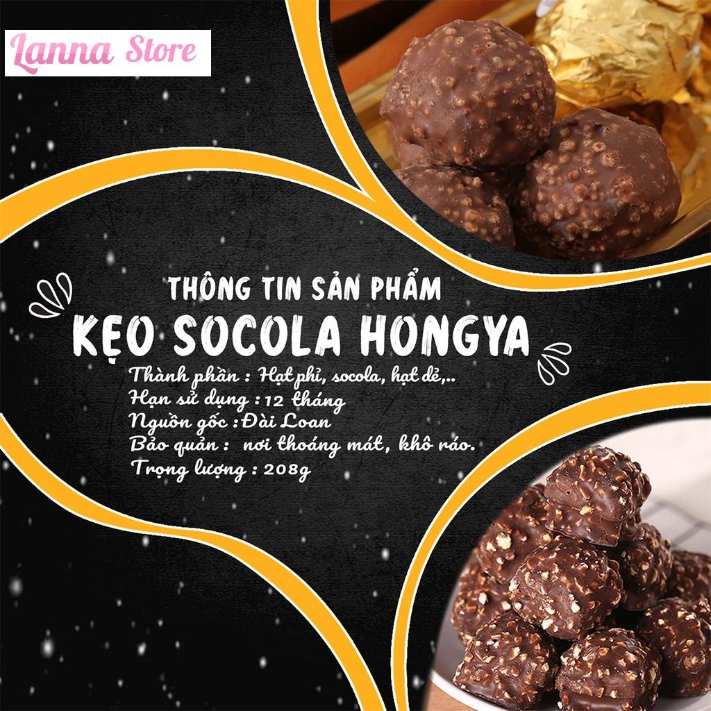 Kẹo Socola HONGYA Golden Chocolate Cao Cấp, Kẹo Chocolate Đài Loan - Hộp 208Gr
