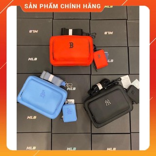 Túi đeo chéo size 23x15cm mẫu mới của m//l//b 3 màu: đen, xanh, đỏ