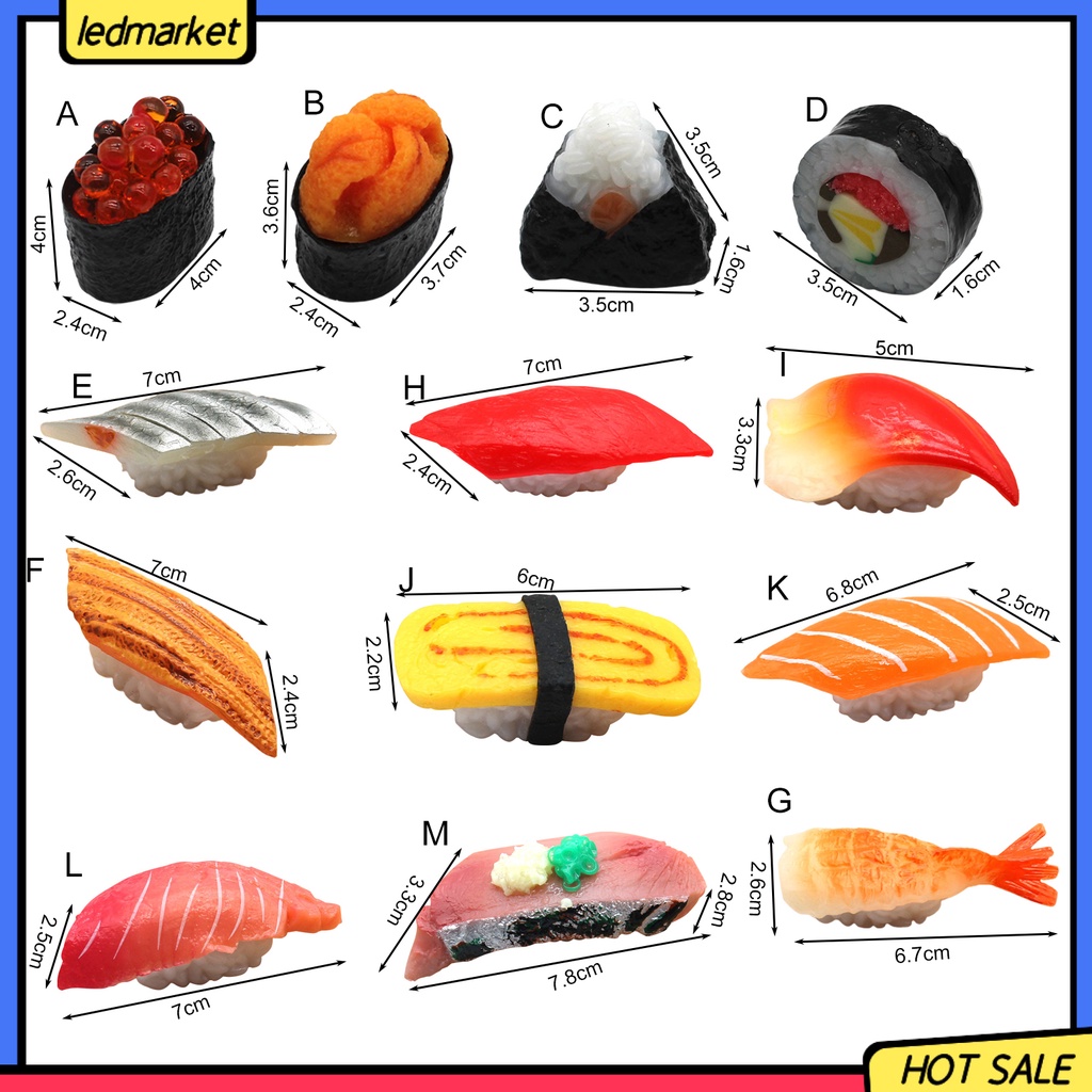 Đồ Chơi Mô Hình Sushi Hoạt Hình Trang Trí Tủ Lạnh