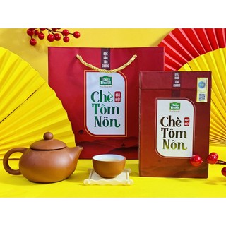 Bộ quà Chè tôm nõn Thái Nguyên cao cấp_Chè hữu cơ chính gốc Tân Cương