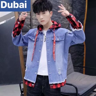 ÁO KHOÁC JEAN ÁO JEAN NAM NỮ CAO CẤP WASH RÁCH CÓ NÓN NỈ PHONG CÁCH TRẺ TRUNG- DUBAI FASHION