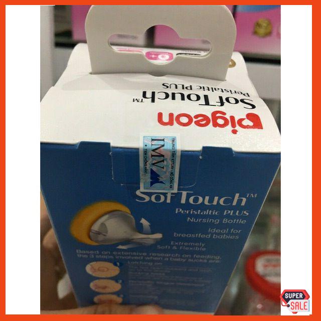 Bình sữa Pigeon SofTouch nhập khẩu 160ml/240ml