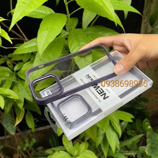 Ốp lưng trong viền màu iPhone 14 pro max , 14 , 14 pro , 13 pro max , 12 pro max , 12 , 11 pro max hiệu NEWSKIN