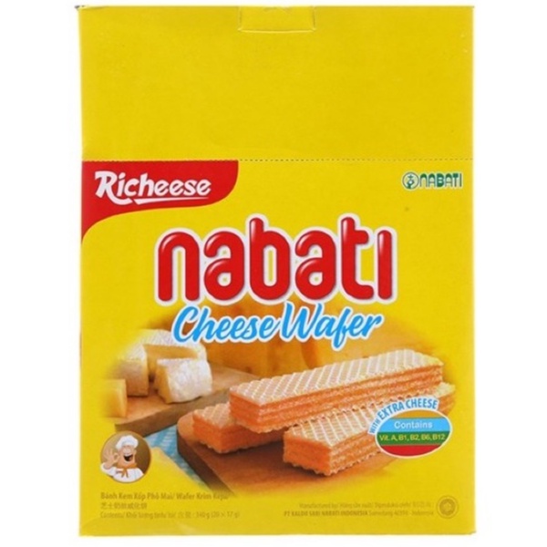 Bánh Nabati Phô Mai / Socola Hộp 340gr
