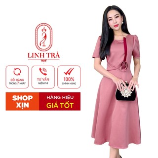 Đầm Đi Tiệc Trung Niên [ Linh Trà ] (LT 109) Bigsize Cao Cấp Màu Sắc Trẻ Trung Tươi Sáng Họa Tiết Sang Trọng Đi Chơi