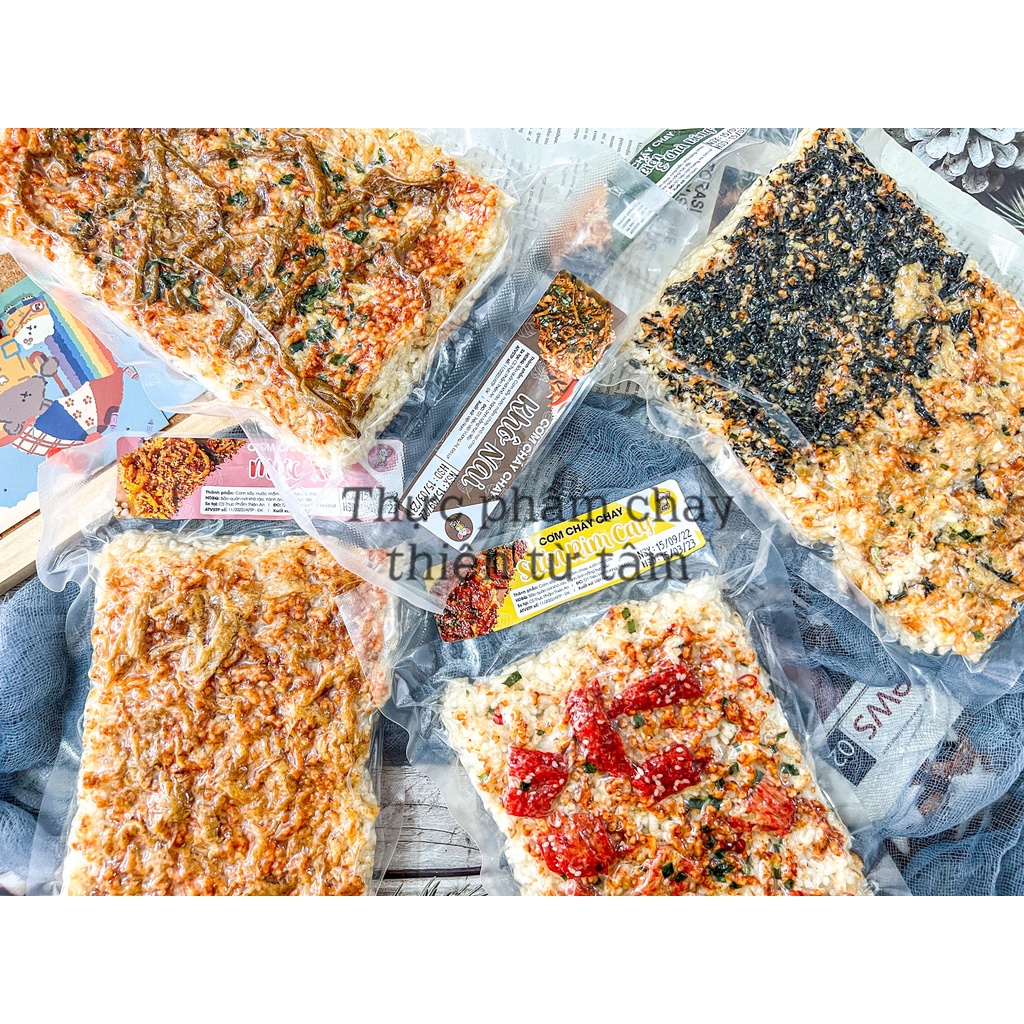 Cơm Cháy Chà Bông Chay Mix 10 Vị Đủ Loại Ăn Vặt Chay