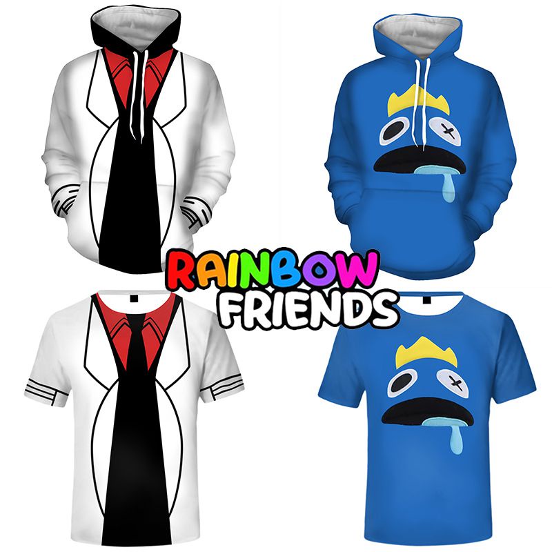 Áo hoodie Roblox Rainbow Friends: Với những hình ảnh nhân vật đáng yêu, sắc màu bắt mắt, chiếc áo hoodie Roblox Rainbow Friends sẽ giúp bạn thể hiện cá tính và nổi bật trong bất kỳ hoàn cảnh nào. Chất liệu cotton mềm mại, thoải mái khi mặc, được thiết kế đơn giản nhưng không kém phần cá tính.
