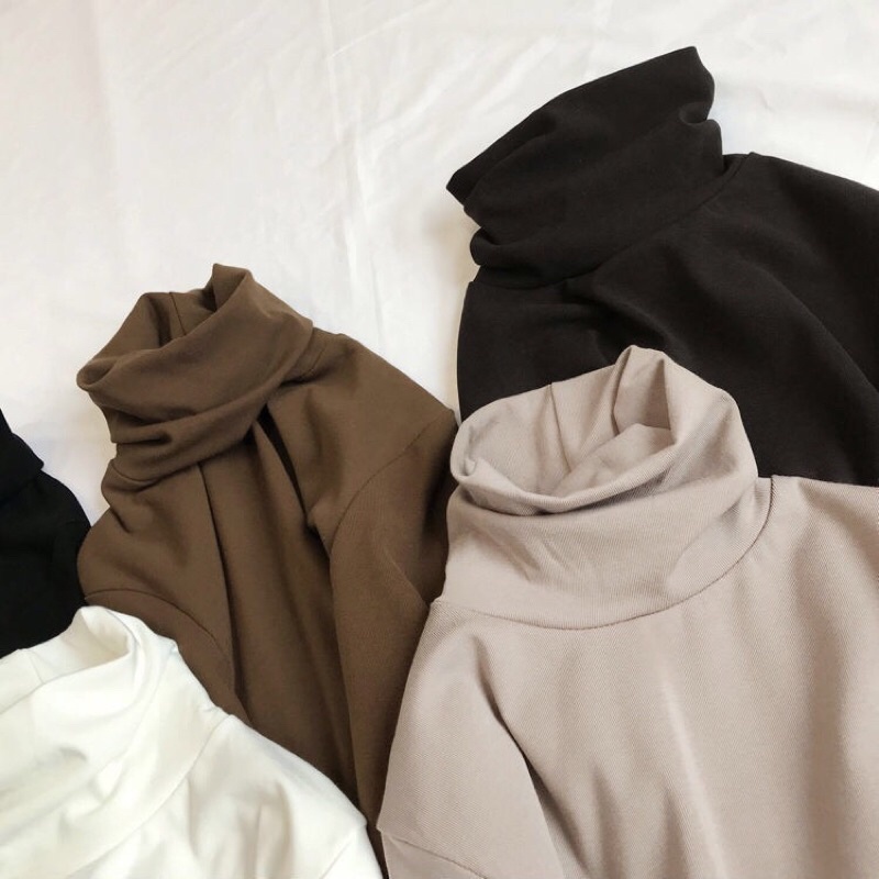 Áo giữ nhiệt nam nữ dài tay cổ cao 7 phân hàng quảng châu có bigsize yameclothing