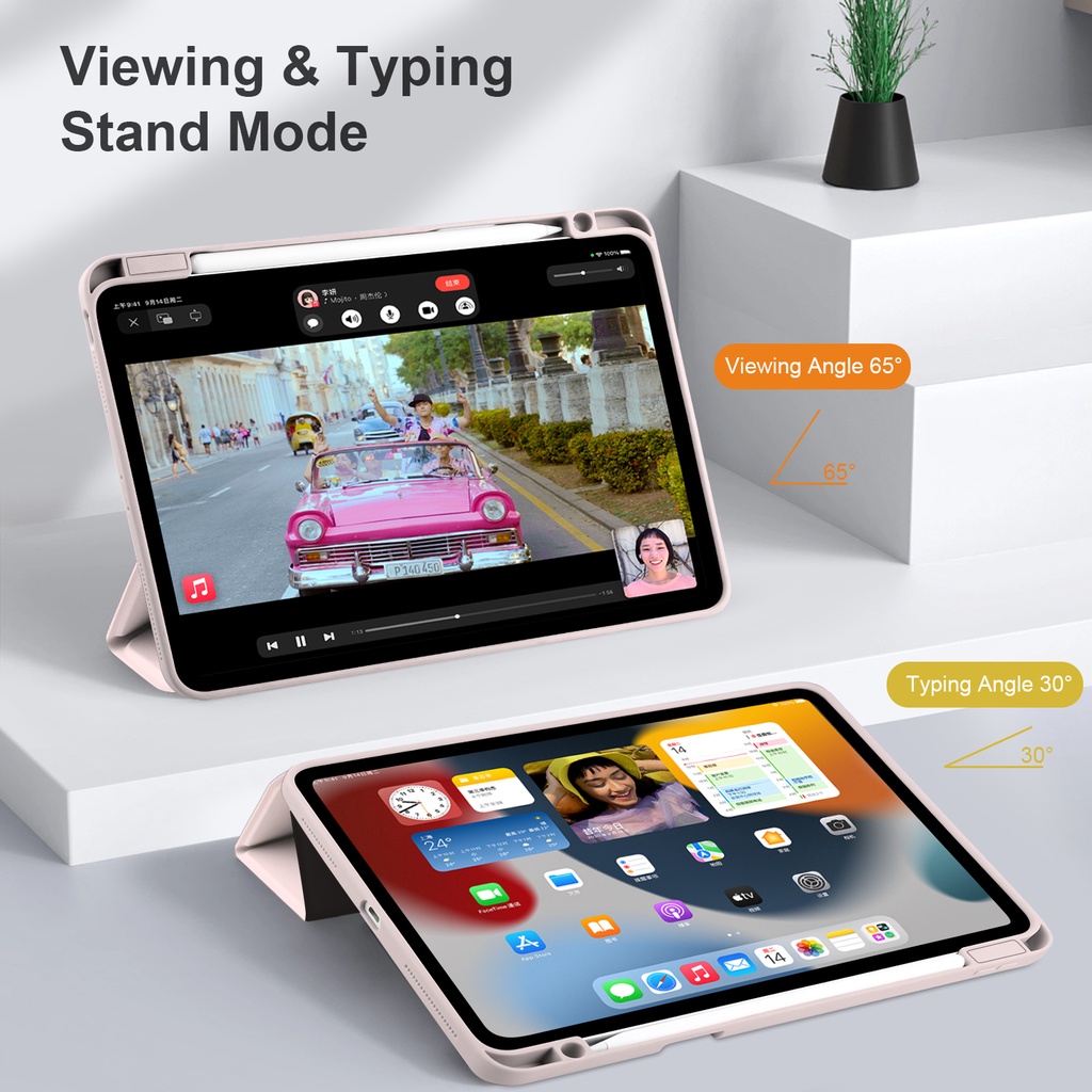 Ốp máy tính bảng BATIANDA siêu nhẹ thích hợp cho iPad Pro11 12.9inch M2 2022 2021 2020 2018 Air5 Air4 Mini6