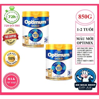 Set 3 lon sữa Optimum optimix Gold 3 850g - mẫu mới