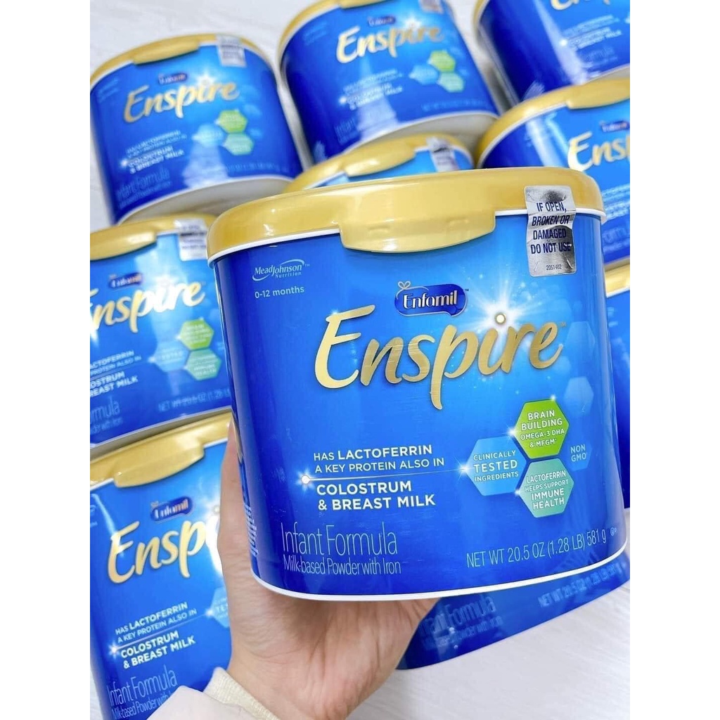 Sữa Bột Enfamil Enspire Mỹ, Hộp Nhựa 581G