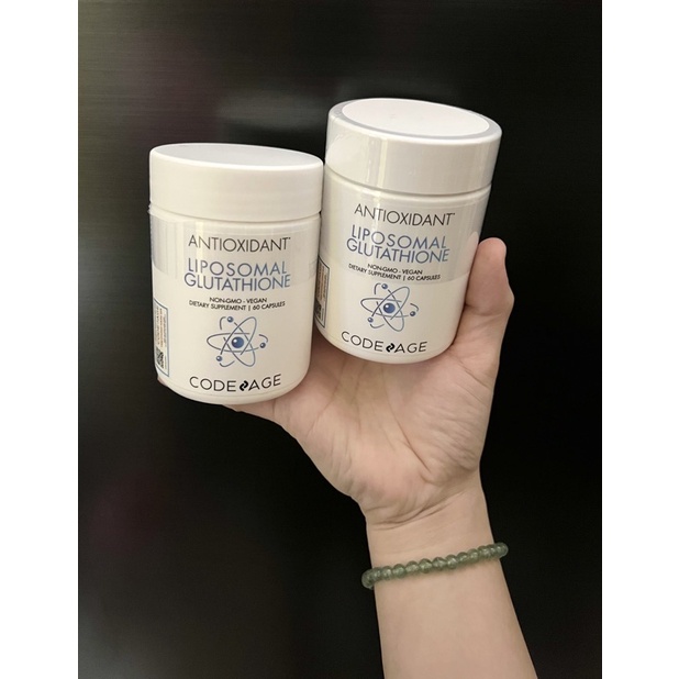 Viên Uống Glutathione Codeage Chống oxy hóa Giúp trắng sáng da Thải độc gan 60 viên chính hãng có tem phụ!