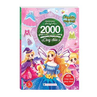 Sách - 2000 hình dán trang phục công chúa - Công chúa phép thuật