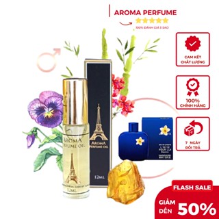 Tinh Dầu Nước Hoa Pháp Aroma Magnetic Men 12ml, Nam Tính, Lịch Lãm, Lôi Cuốn Lưu Hương Cực Lâu - Dạng Lăn Tiện Lợi