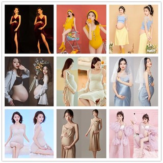 Trang Phục Chụp Ảnh Nghệ Thuật Phong Cách Mới Cho Phụ Nữ Mang Thai