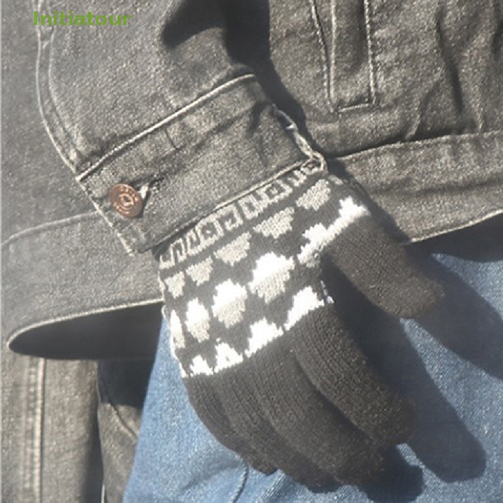 Găng Tay Dệt Kim Dày Dặn Giữ Ấm Mùa Đông Cho Nam / Nữ