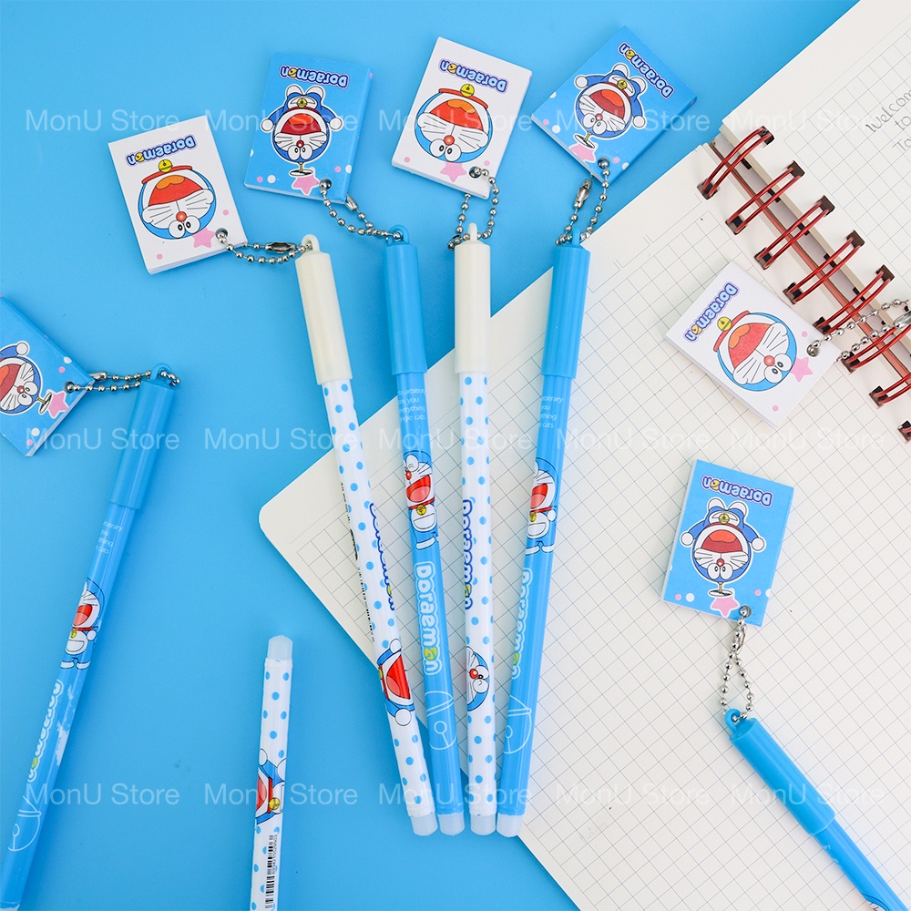 Bút bi mực tím kèm "phao cứu sinh" DORAEMON DOREMON dễ thương cute MON0418