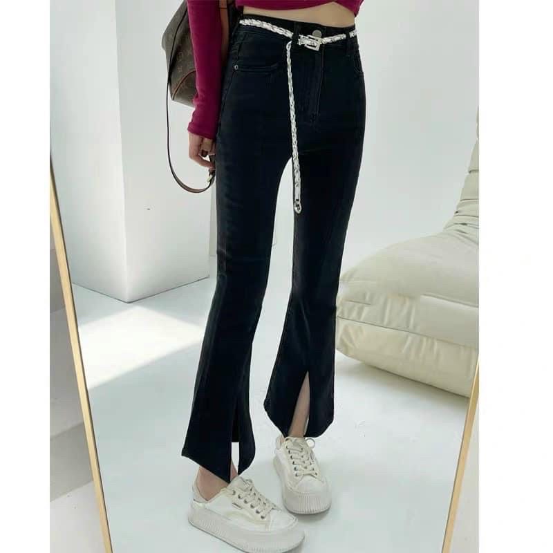 MÃ 778- QUẦN LOE GÂN XẺ GẤU 2 MÀU