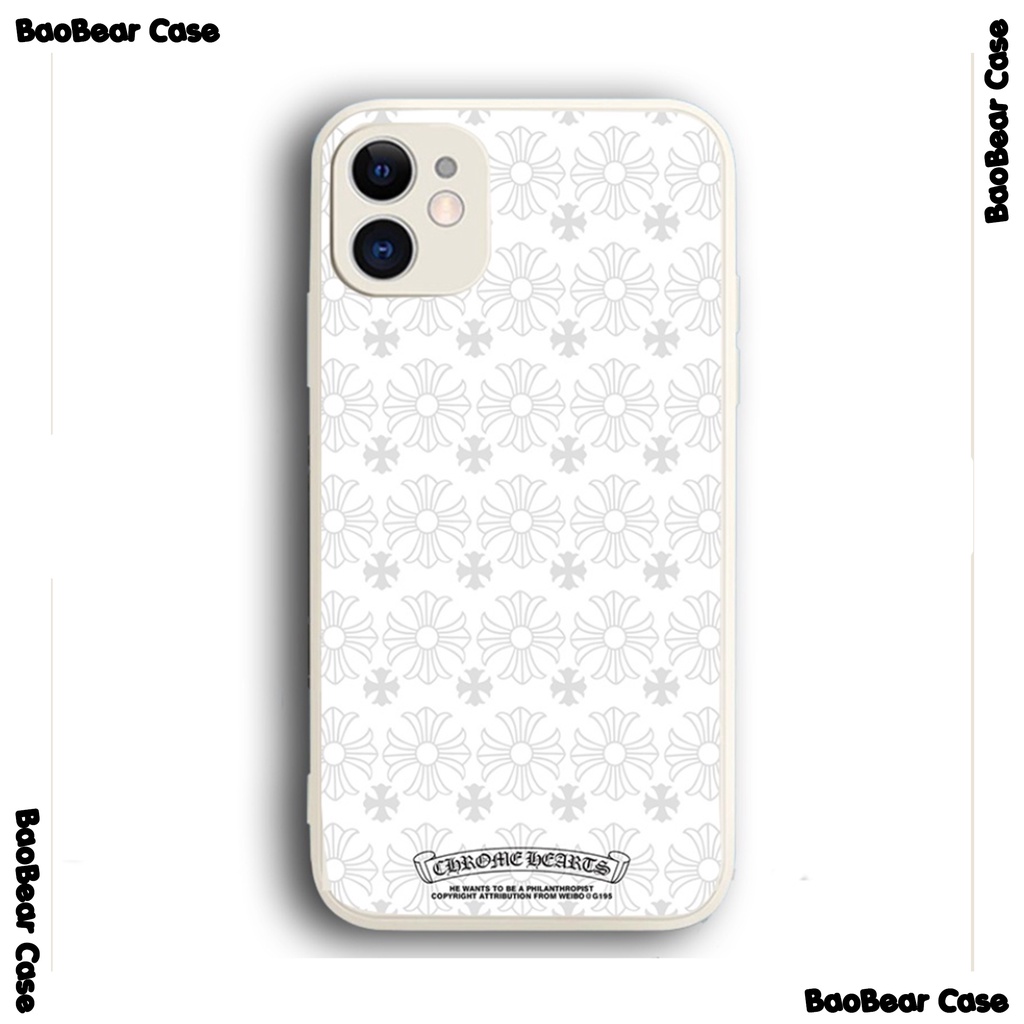 Ốp chrome hearts iphone viền vuông iphone 15prm,15pro,15plus,15,14,14prm,13prm,13pro,13,12prm,12pro,12,11prm,11pro,XSM,.