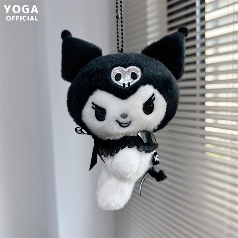 Sanrio Búp Bê Nhồi Bông Đội Mũ kuromi blalck Quà Tặng Cho Bé Gái # 1