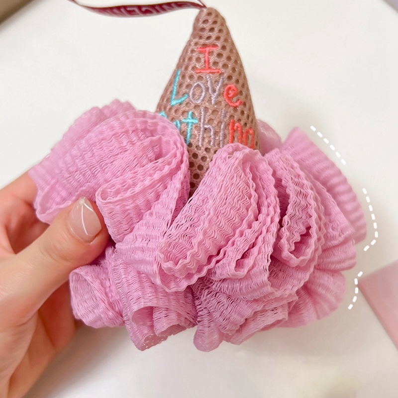 Bông Tắm Tạo Bọt Hình Que Kem Mềm Mại Dễ Thương