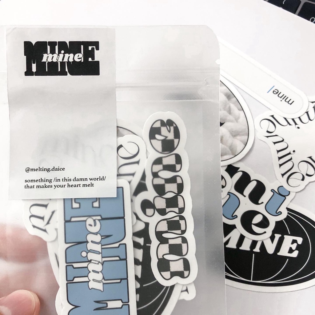 Daice || 𝗺𝗶𝗻𝗲 sticker pack  - bộ 9 sticker/nhãn dán/decal chống nước trang trí