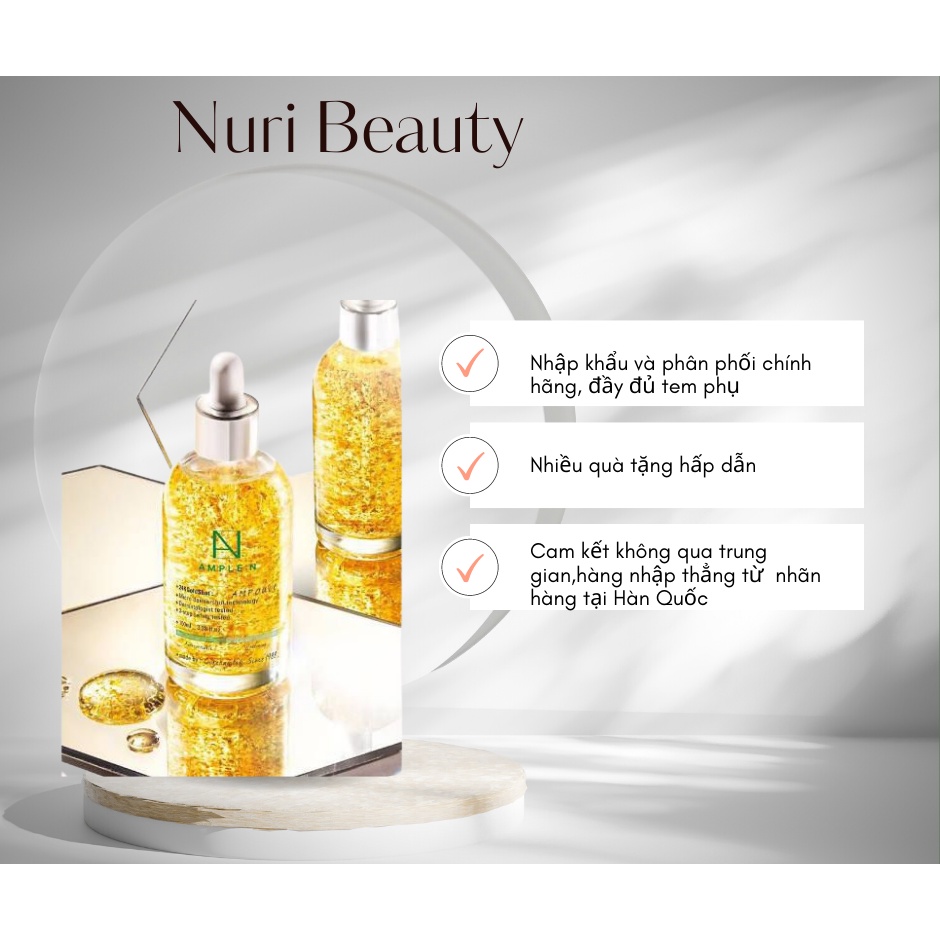 Tinh chất vàng AMPLE:N 24K Gold Shot Ampoule 100ml tăng đàn hồi chống lão hóa (12/2025)