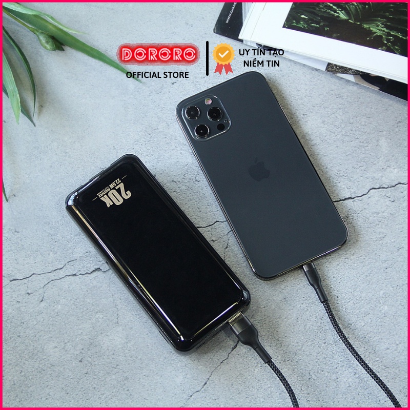 Mua Pin dự phòng REMAX 20000mah RPP-311 tích hợp cáp sạc IP và Type C ...