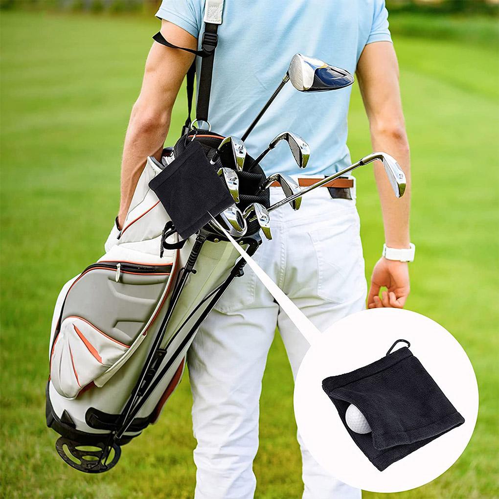 Khăn Lau Bóng Golf Kèm Móc Treo Chống Bụi Thấm Nước Tiện Dụng