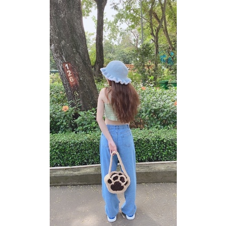 Túi len bàn chân mèo