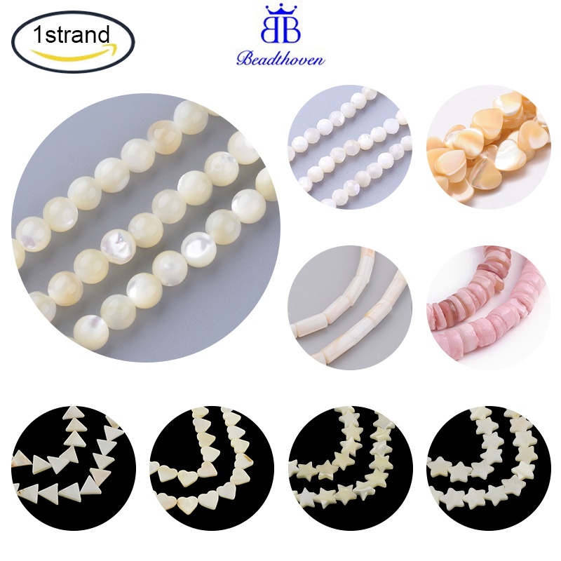 Hạt Xâu Chuỗi Hình Vỏ Sò Tròn 4~4.5mm: 1mm 1 Sợi