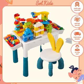 Bộ bàn ghế lego cho bé loại to