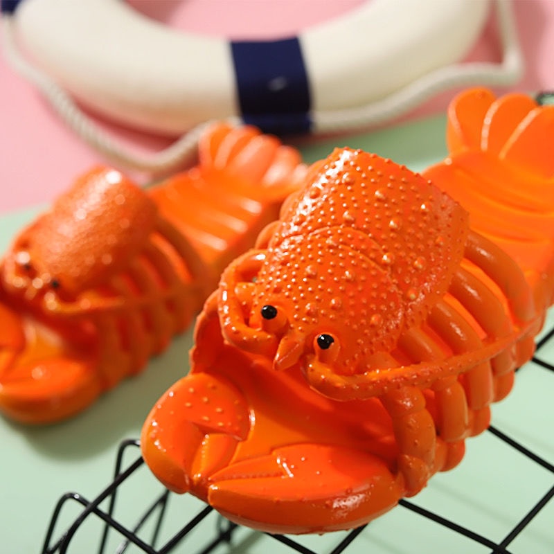 Dép Đi Biển Chống Trượt Hình Tôm Hùm Phong Cách Mới Mùa Hè Cho Mẹ Và Bé