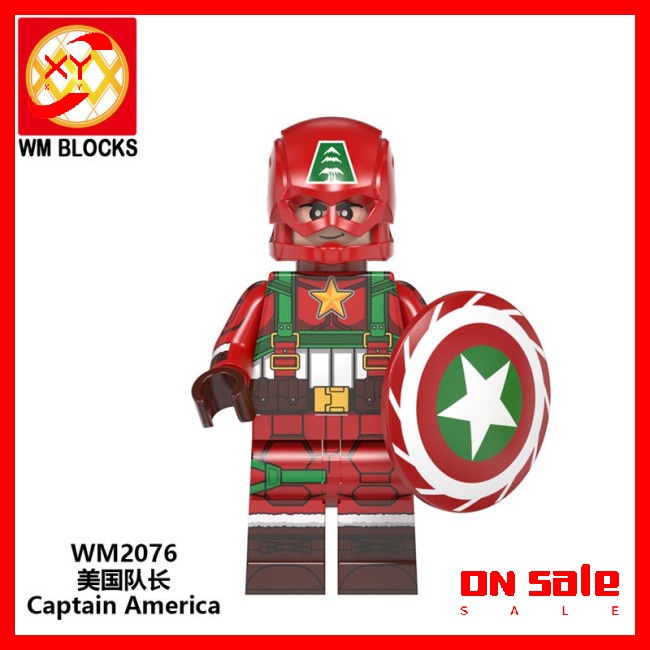 Mô Hình Đồ Chơi Lego Mini Chủ Đề Giáng Sinh Siêu Anh Hùng Người Dơi Người Sắt Deadpool Thanos