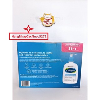Sét 2 chai sữa rửa mặt cetaphil mỹ