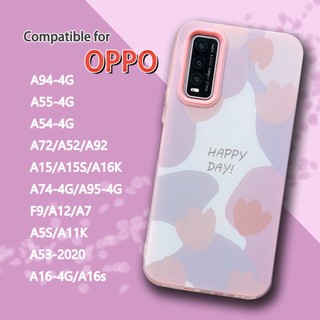 Ốp Điện Thoại Mềm Trong Suốt Chống Sốc 2 Trong 1 Cho OPPO A16 A9 A93 A31 A94 A93 A74 A72