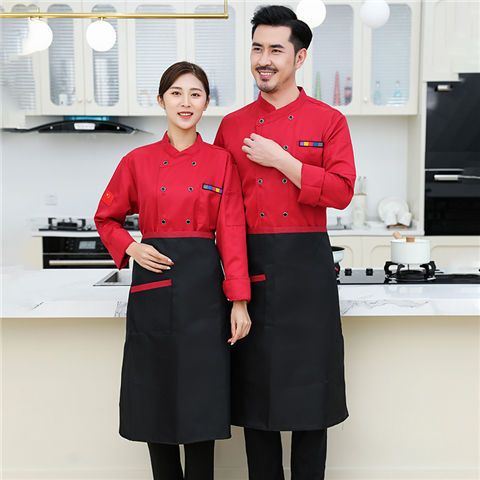 Áo Đầu Bếp Dài Tay Dày Dặn Thoáng Khí Cực Kỳ Dành Cho Nam Và Nữ