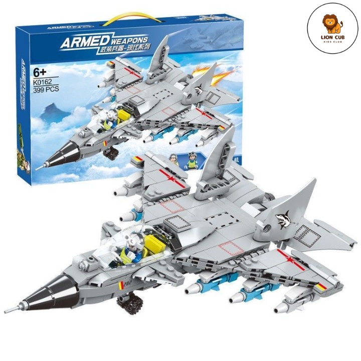 Lego máy bay chiến đấu trực thăng quân sự Mô hình máy bay lắp ráp siêu đẹp cho bé