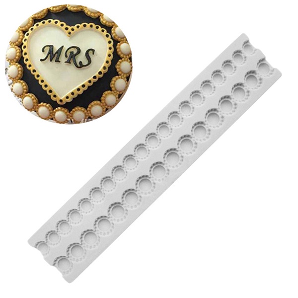 Khuôn Silicone Tạo Hình Ngọc Trai / Hoa Trang Trí Bánh Kem