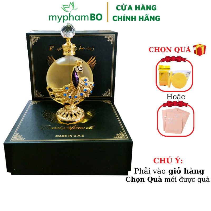 Nước hoa tinh dầu Dubai con công mẫu thiết kế 35ml Chính Hãng