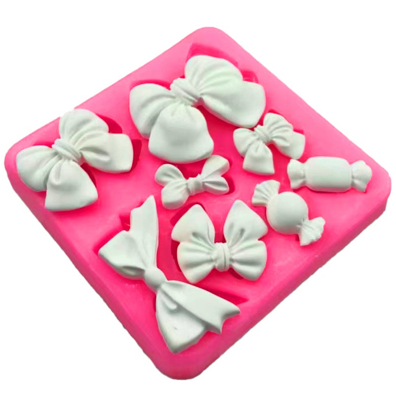 Khuôn Silicone Làm Bánh Hình Nơ Xinh Xắn