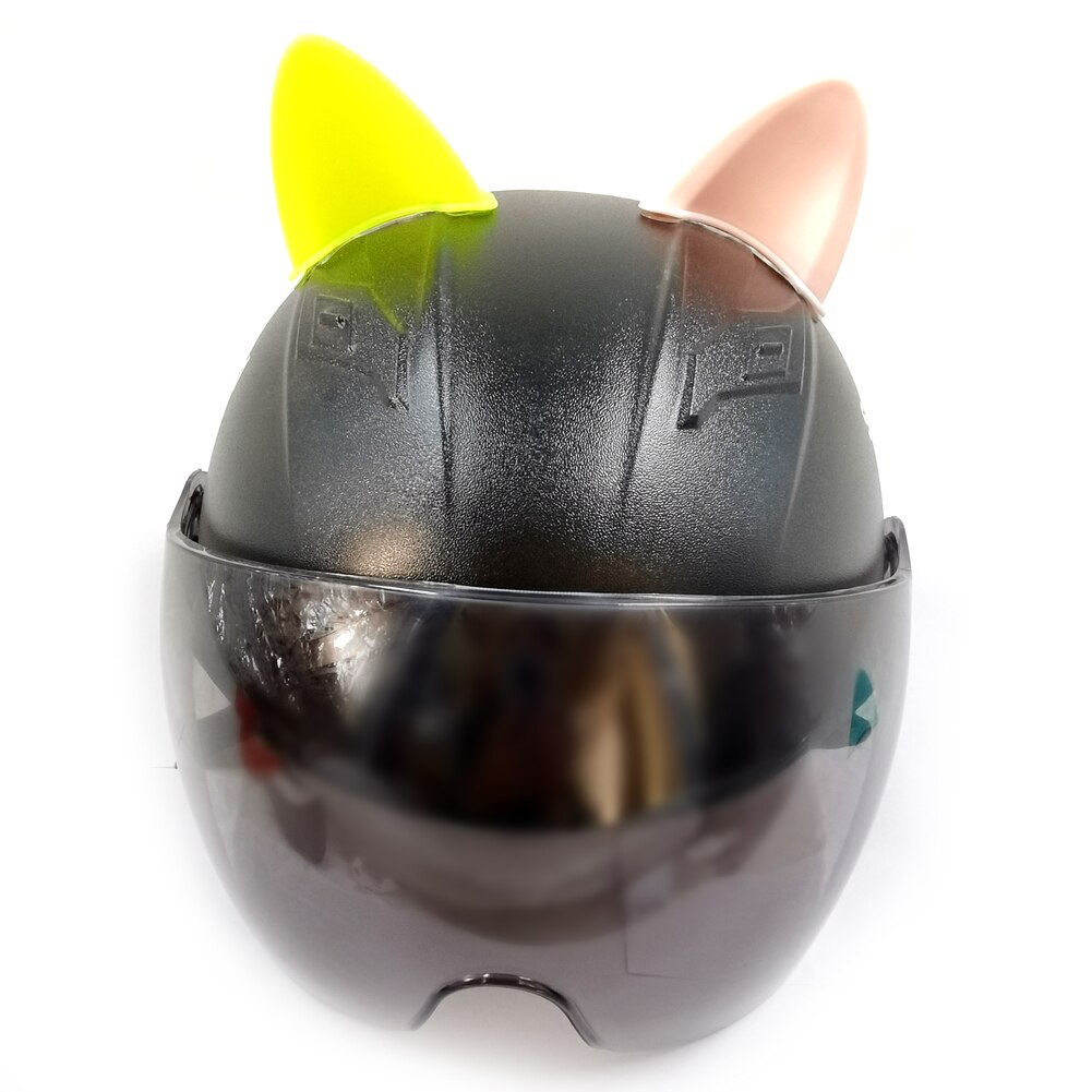 Miếng Dán Trang Trí Nón Bảo Hiểm Hình Tai Mèo Dễ Thương