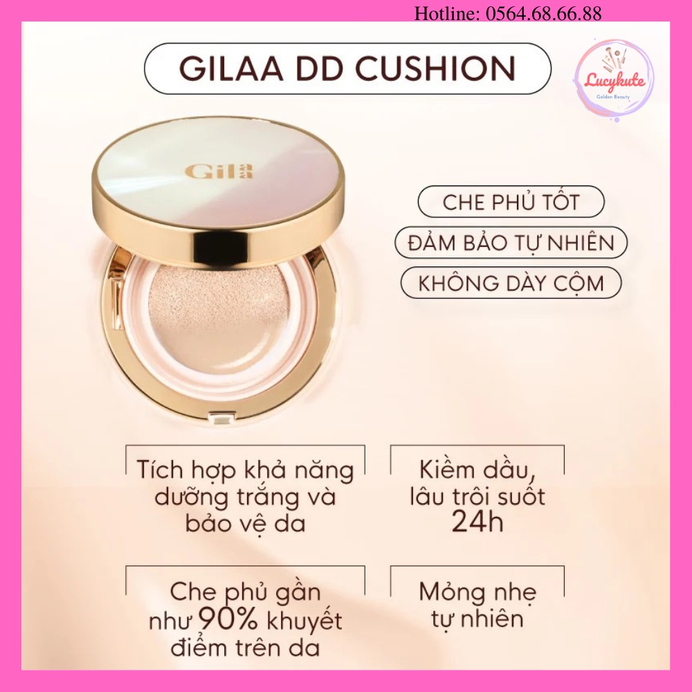 Phấn nước GILAA LONG WEAR DD CUSHION - SPF50+/PA+++