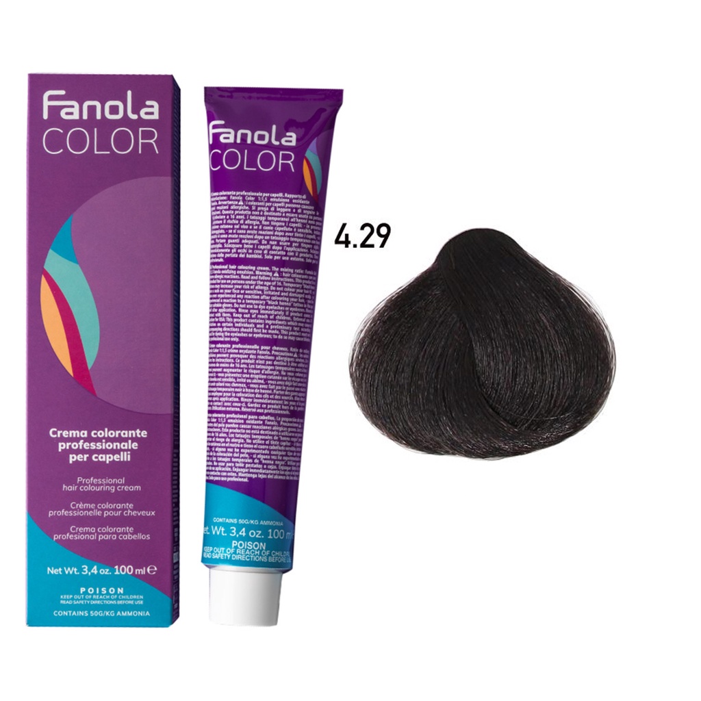 Màu nhuộm Fanola Chocolate 100ml + Oxy 100ml + Chén cọ nhuộm I Made In Italia