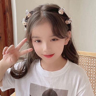 Kẹp Tóc Hình Hoạt Hình Nhiều Màu Sắc Dễ Thương Cho Bé Gái/phụ kiện tóc trẻ em/Kẹp tóc tròn mini nhiều màu