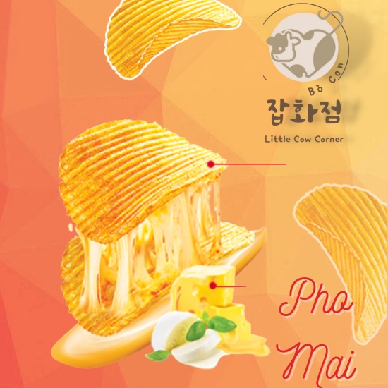 COMBO 10 Gói Bánh Snack Bim Bim Swing Cheez Vị Phô Mai 2 Lớp 32g