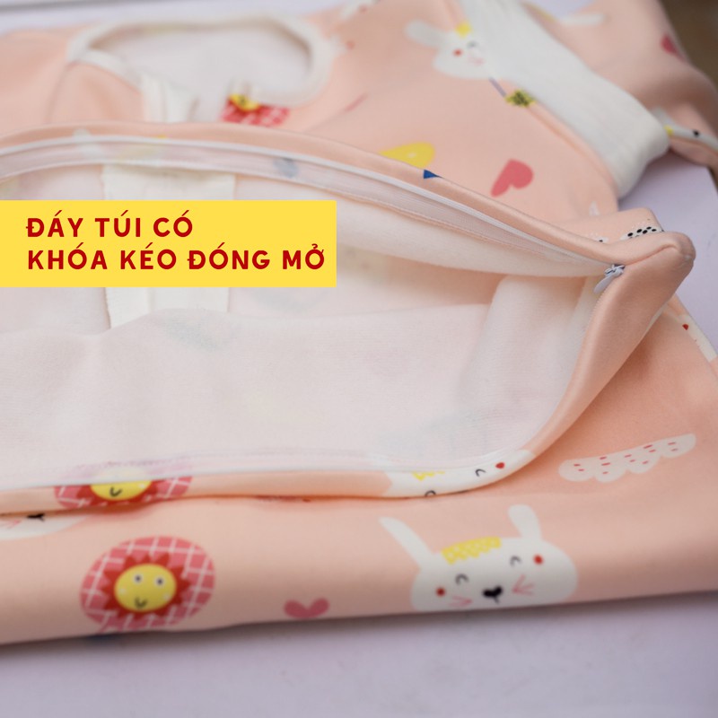 Túi Ngủ Noonon cho bé có ống tay tháo rời từ 3 tháng- 5 tuổi