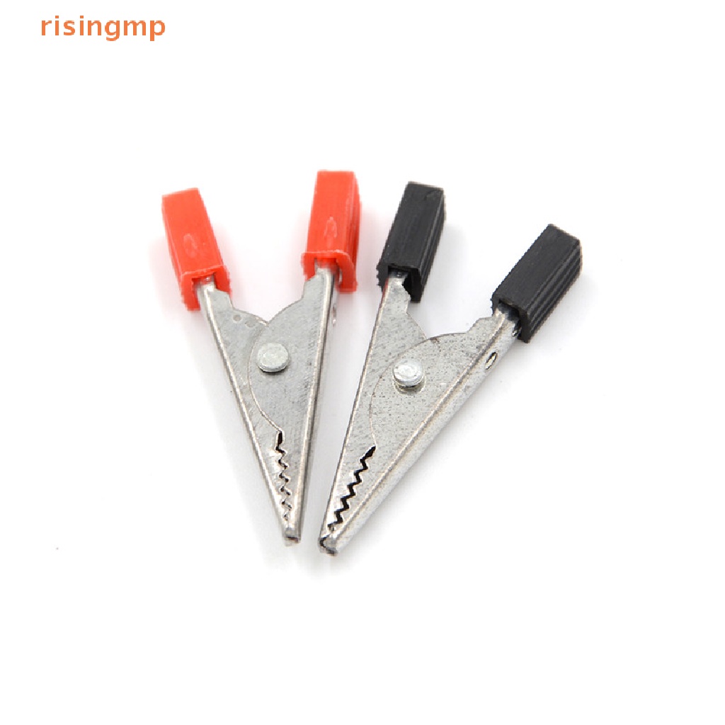 Set 10 Kẹp Cá Sấu Thử Điện 32mm Màu Đỏ + Đen Chuyên Dụng