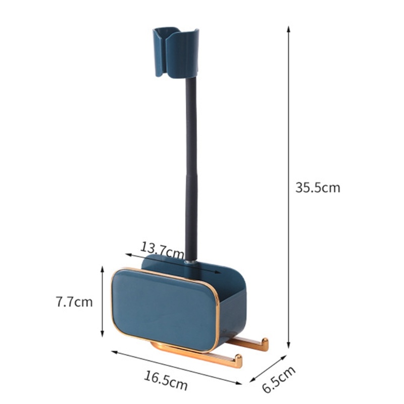 Giá Đỡ Máy Sấy Tóc Xoay 360 Độ Tiện Dụng Cho Nhà Tắm° Giá Đỡ Vòi Hoa Sen Không Đục Lỗ Có Thể Điều Chỉnh
