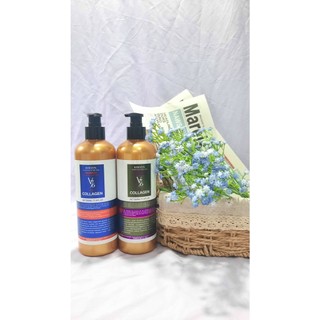 Cặp dầu gội + dầu xả V76 dung tích 500ml phục hồi tóc giúp tóc siêu mềm mượt, sạch gầu và mùi hương quyến rũ